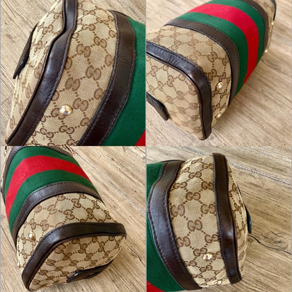 Authentic Gucci Web Boston Bag - Picture 14 of 14
